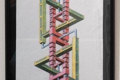 (10) 202601 作品展： 越後島研一 (鉛筆画) だまし絵建築２８