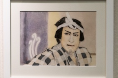 (19) 202601 作品展： 羽尾公也 (水彩) 片岡仁左衛門（義経千本桜）