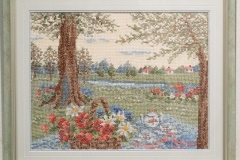 (41) 202601 作品展： 外山健太郎 ( クロスステッチ) ここでお茶にしよう